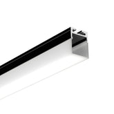 G.W.S. LED Black / 1M / 1 Three-Side Light LED Aluminium Profile 20.2x26.4mm (069-M2027-S)