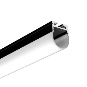 G.W.S. LED Black / 1M / 1 Three-Side Light LED Aluminium Profile 20x27mm (069-M2027-R)