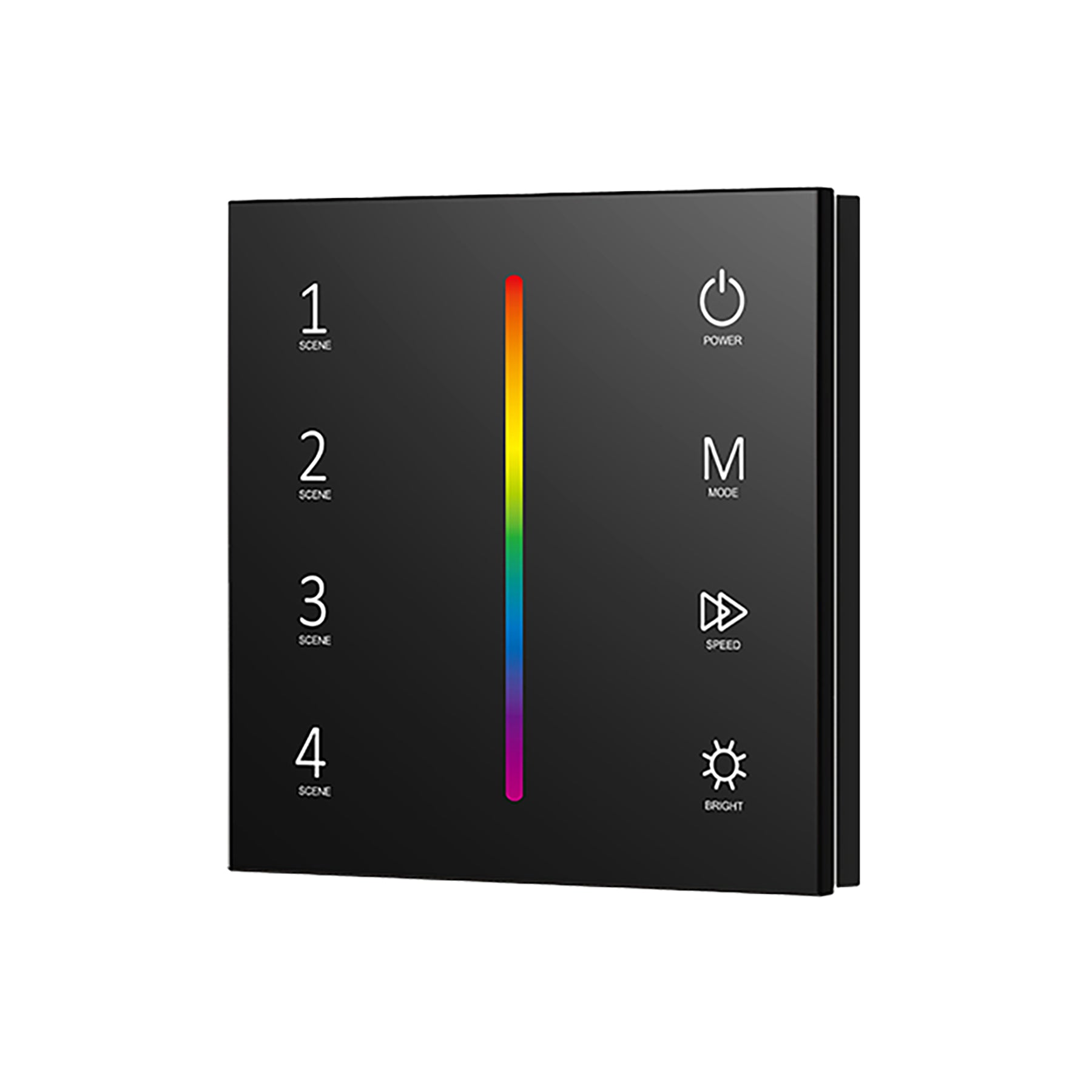 Color Control Square Black Square Rgb Led Control Wall RGB Light Controller | Wall RGB