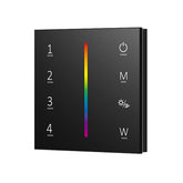 G.W.S. LED Black 4 Zones RGBW Remote Control (100-240VAC Input) T14-1