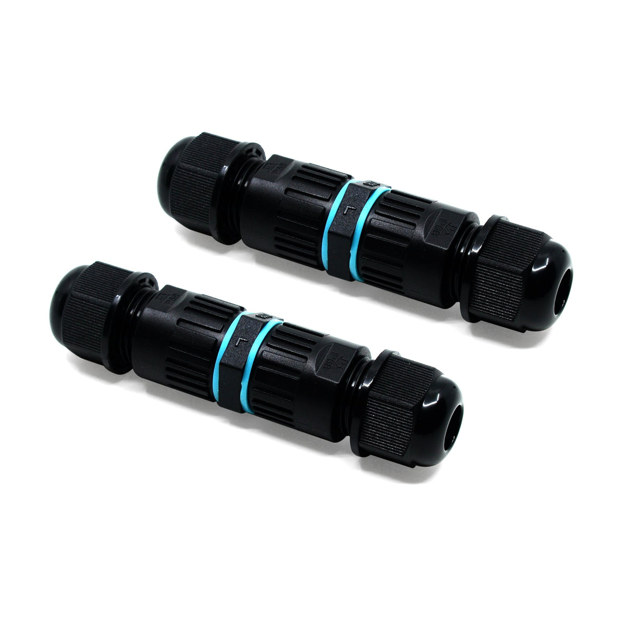 G.W.S. LED Cable Connector 3 Pole Waterproof Junction Box Cable Connector, Pack of 2