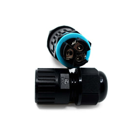 G.W.S. LED Cable Connector 3 Pole Waterproof Junction Box Cable Connector, Pack of 2