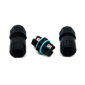 G.W.S. LED Cable Connector 3 Pole Waterproof Junction Box Cable Connector, Pack of 2