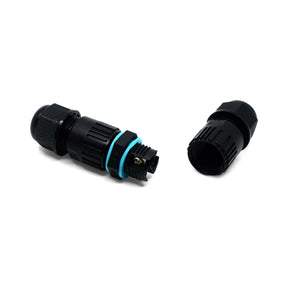 G.W.S. LED Cable Connector 3 Pole Waterproof Junction Box Cable Connector, Pack of 2