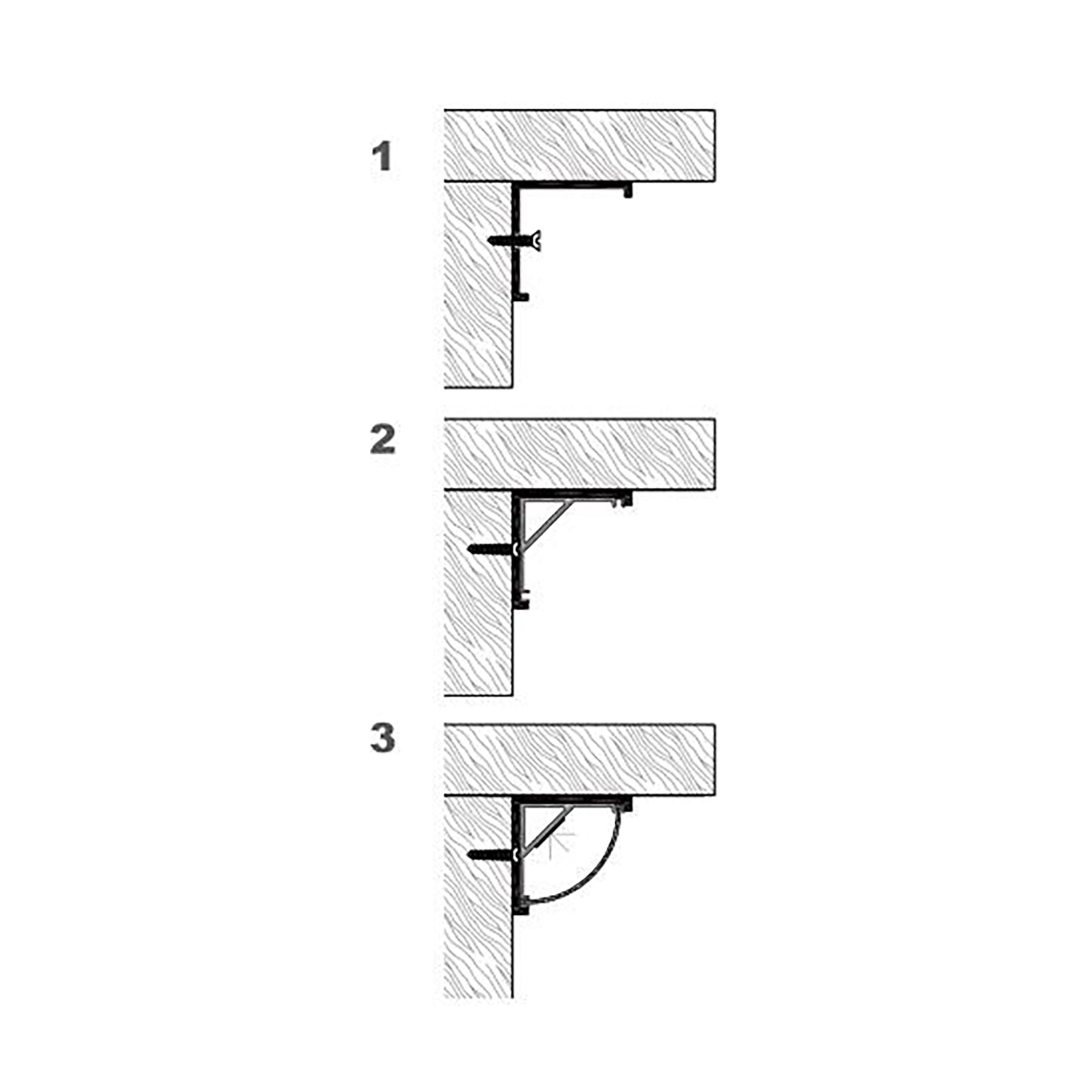 G.W.S. LED Corner LED Aluminium Profile 008-M1616