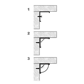 G.W.S. LED Corner LED Aluminium Profile 18.2x18.2mm (011-M1818)