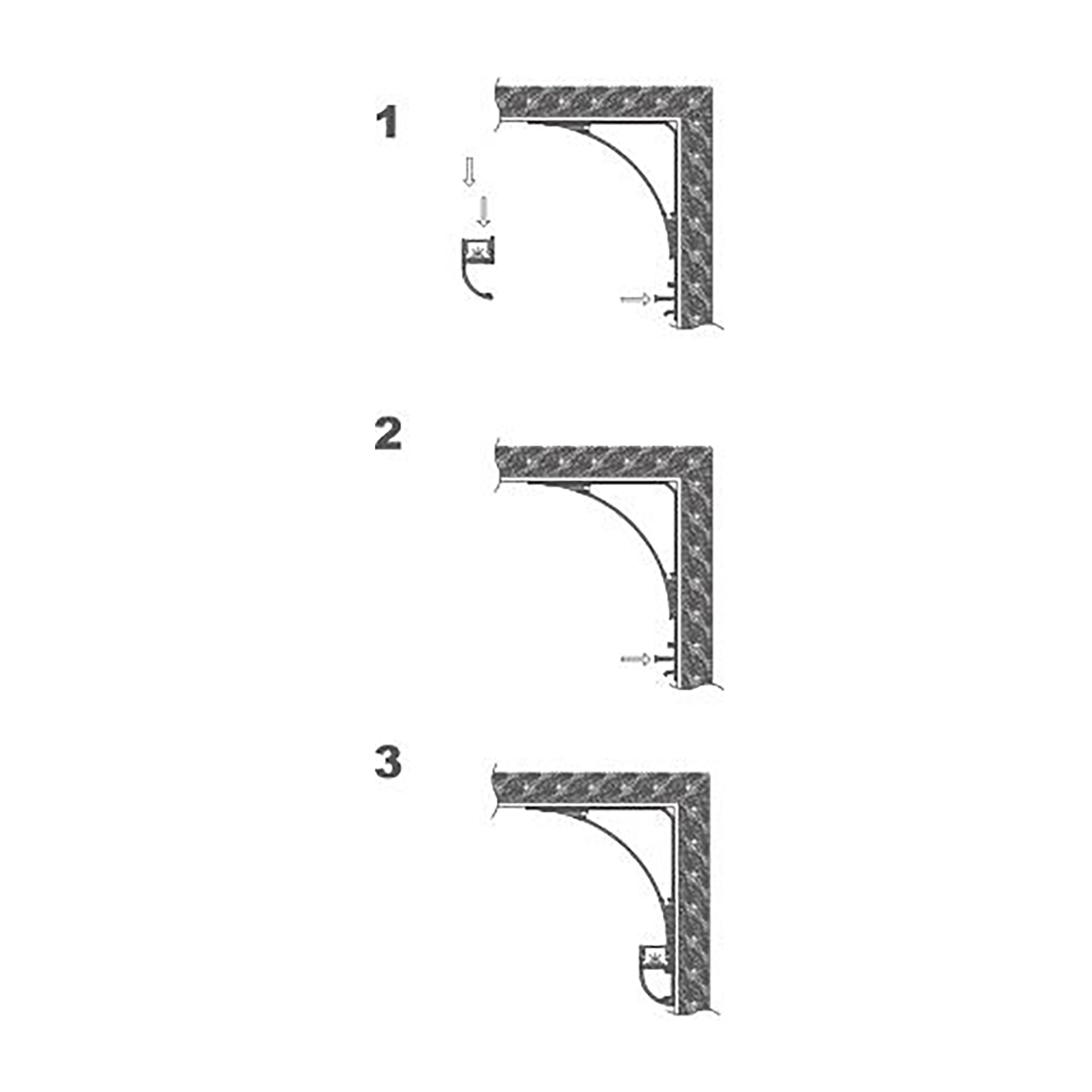G.W.S. LED Indirect LED Aluminium Profile 294-C6080
