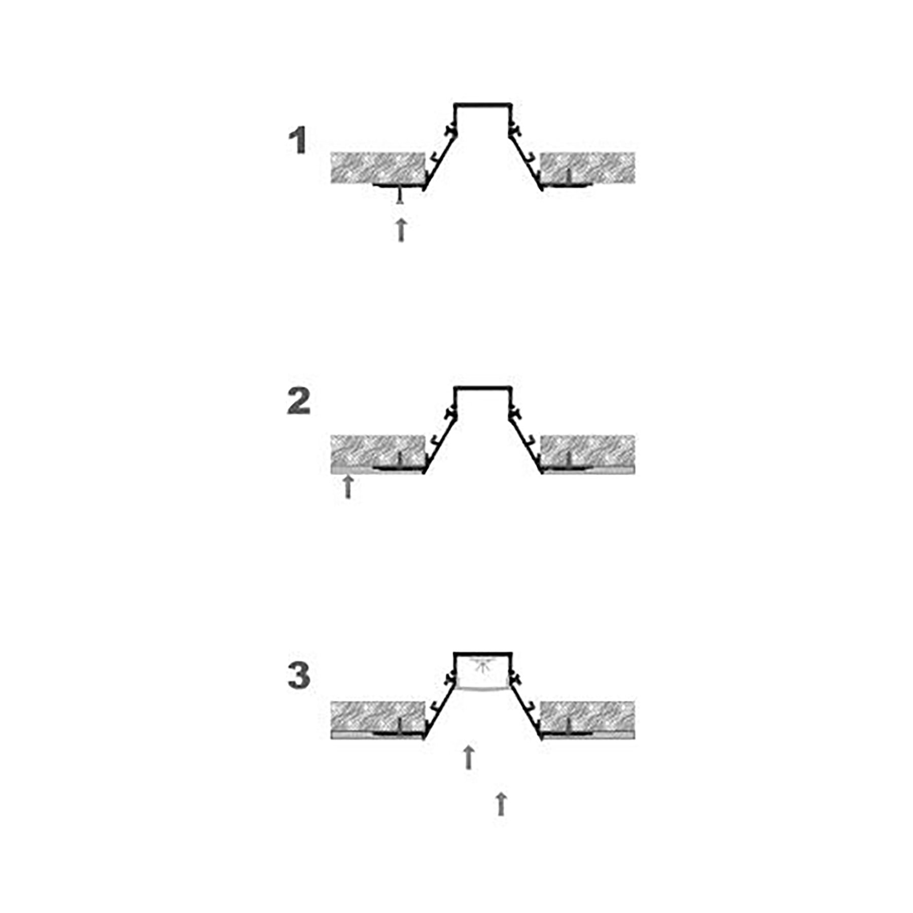 G.W.S. LED Indirect LED Aluminium Profile 317-C9035