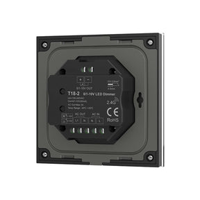 G.W.S. LED LED 1-10V Dimmer Switch Wall Rotary Panel 2.4GHz RF AC100-240V T18-2
