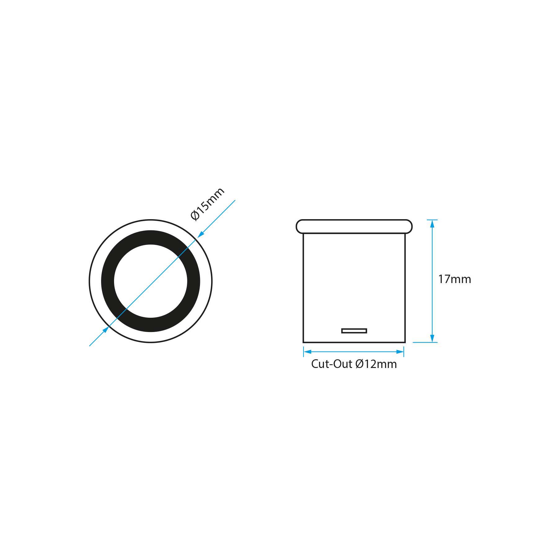 G.W.S. LED LED 12/24V Cabinet Touch Sensor Switch