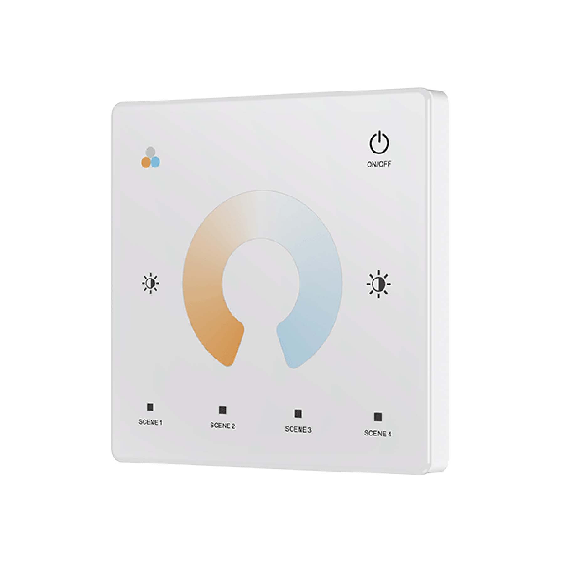 G.W.S. LED LED 12-24V DC CCT Controller V2 + 1 Zone Panel Remote Control 1*CR2032 Battery TW2