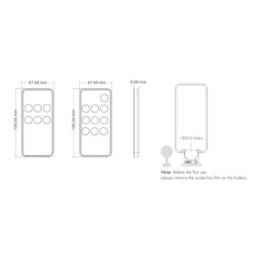 G.W.S. LED LED 12-24V DC Dimming Controller V1-M(D) + 1 Zone Remote Control RM1
