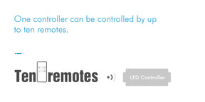 G.W.S. LED LED 12-24V DC Dimming Controller V1-M(D) + 1 Zone Remote Control RM1
