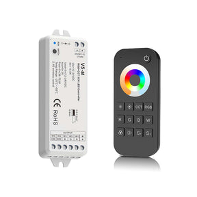 G.W.S. LED LED 12-24V DC RGB+CCT Controller V5-M + 1 Zone Remote Control RT5