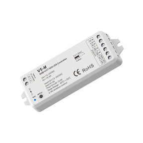 G.W.S. LED LED 12-24V DC RGB+CCT Controller V5-M + 8 Zone Remote Control RS10