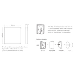 G.W.S. LED LED 12-24V DC RGB/RGBW Controller VP + 1 Zone Panel Remote Control 1*CR2032 Battery TW4
