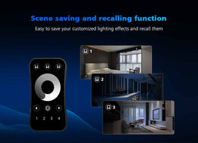 G.W.S. LED LED 5-24V DC SPI Pixel Wifi Controller WT-SPI + 1 Zone Remote Control R9