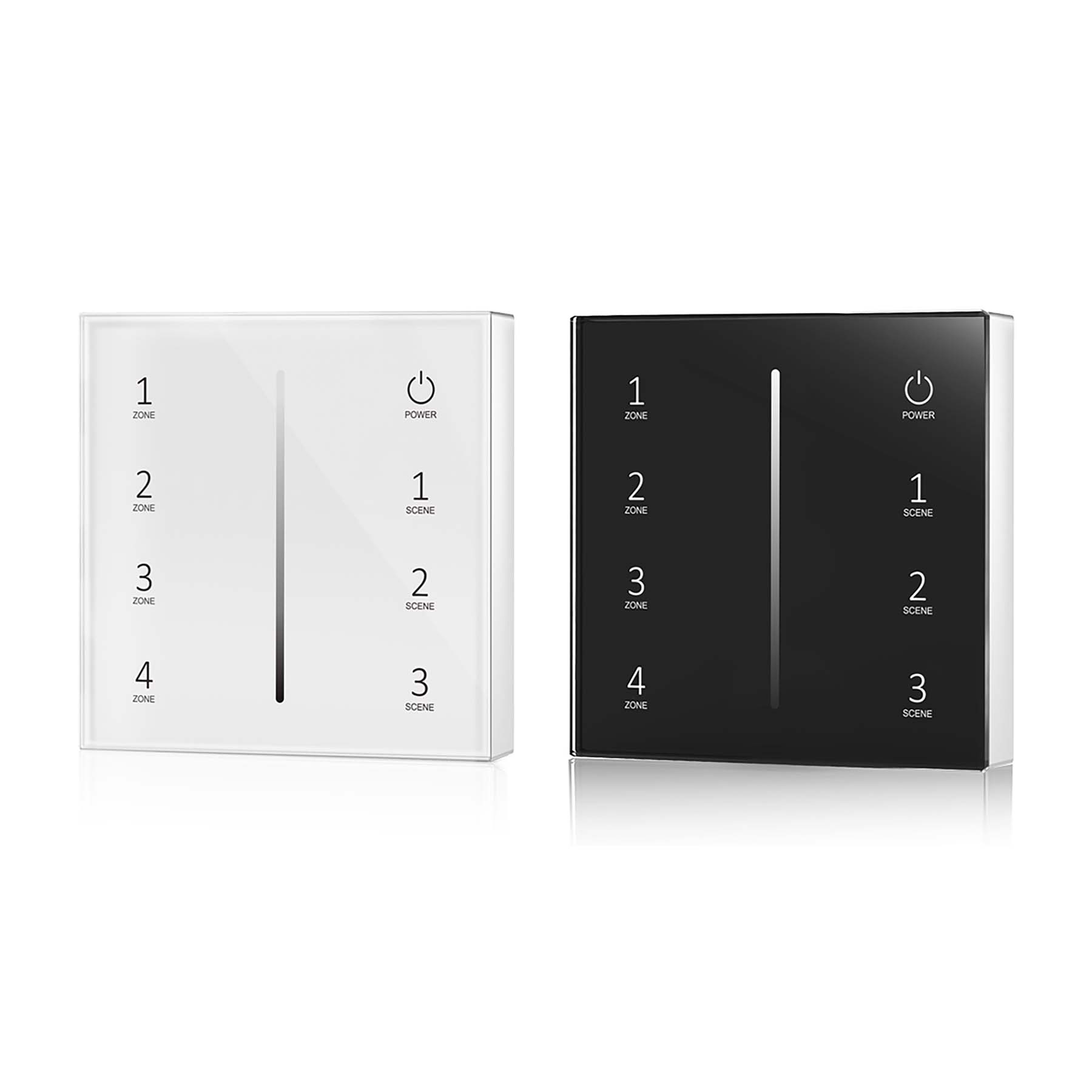 G.W.S. LED LED 5-36V DC Dimming Controller V1 + 4 Zone Panel Remote Control 2*AAA Battery T21