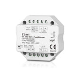 G.W.S. LED LED AC100-240V 0/1-10V Wifi Push Dimmer Tuya APP 2.4GHz RF L1(WT)