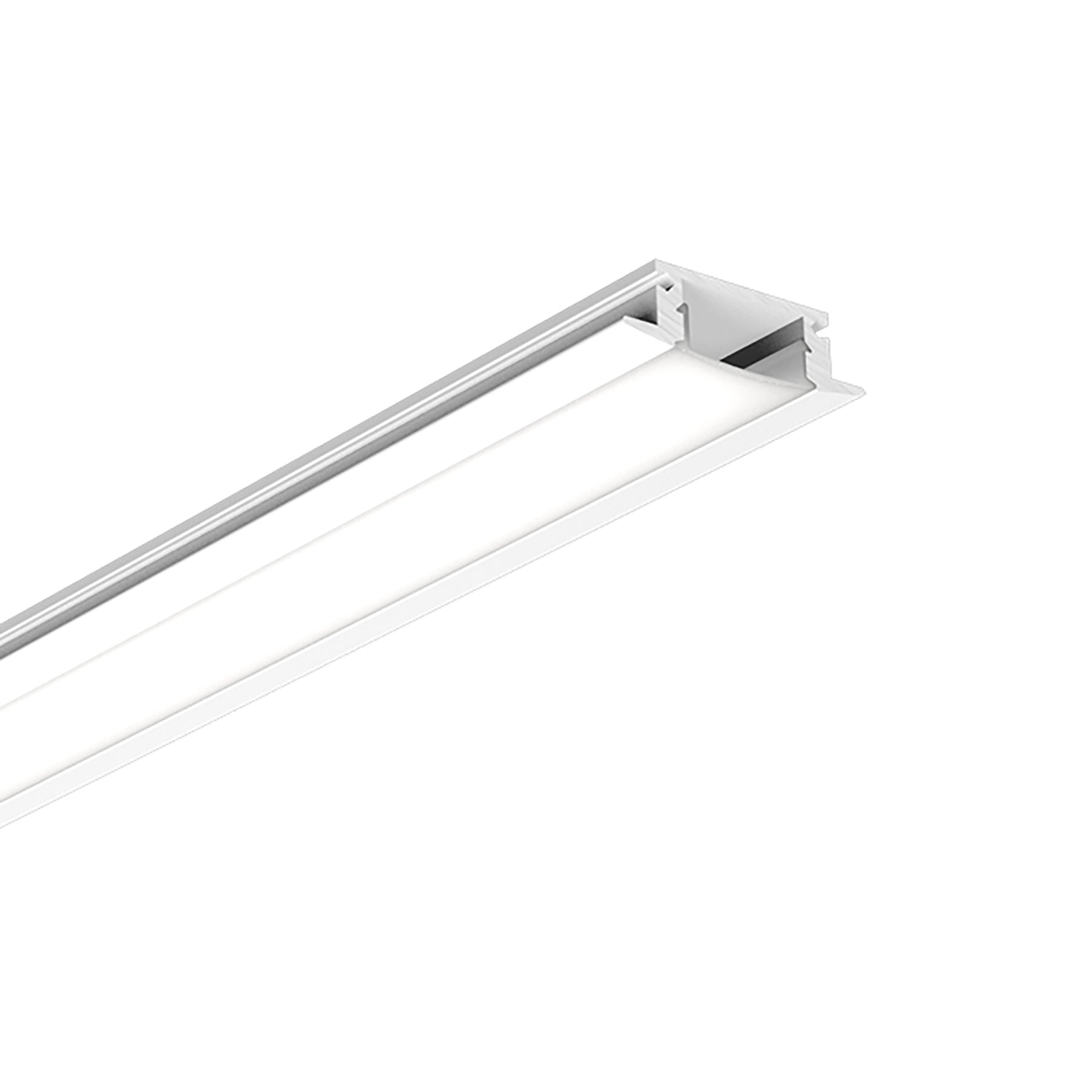 Ultra Thin Recessed LED Aluminium Profile 24.15x7.5mm (014-Y2407)