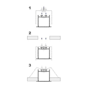 G.W.S. LED LED Aluminium Profile Recessed 109-Y4435