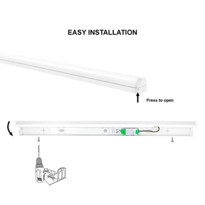 G.W.S. LED LED Batten Lights LED Nova Batten Light With Microwave Sensor & Emergency 3CCT 3 Powers