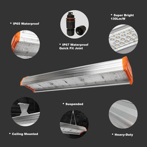 G.W.S. LED LED High Bay Lights Industrial LED Linear High Bay Light