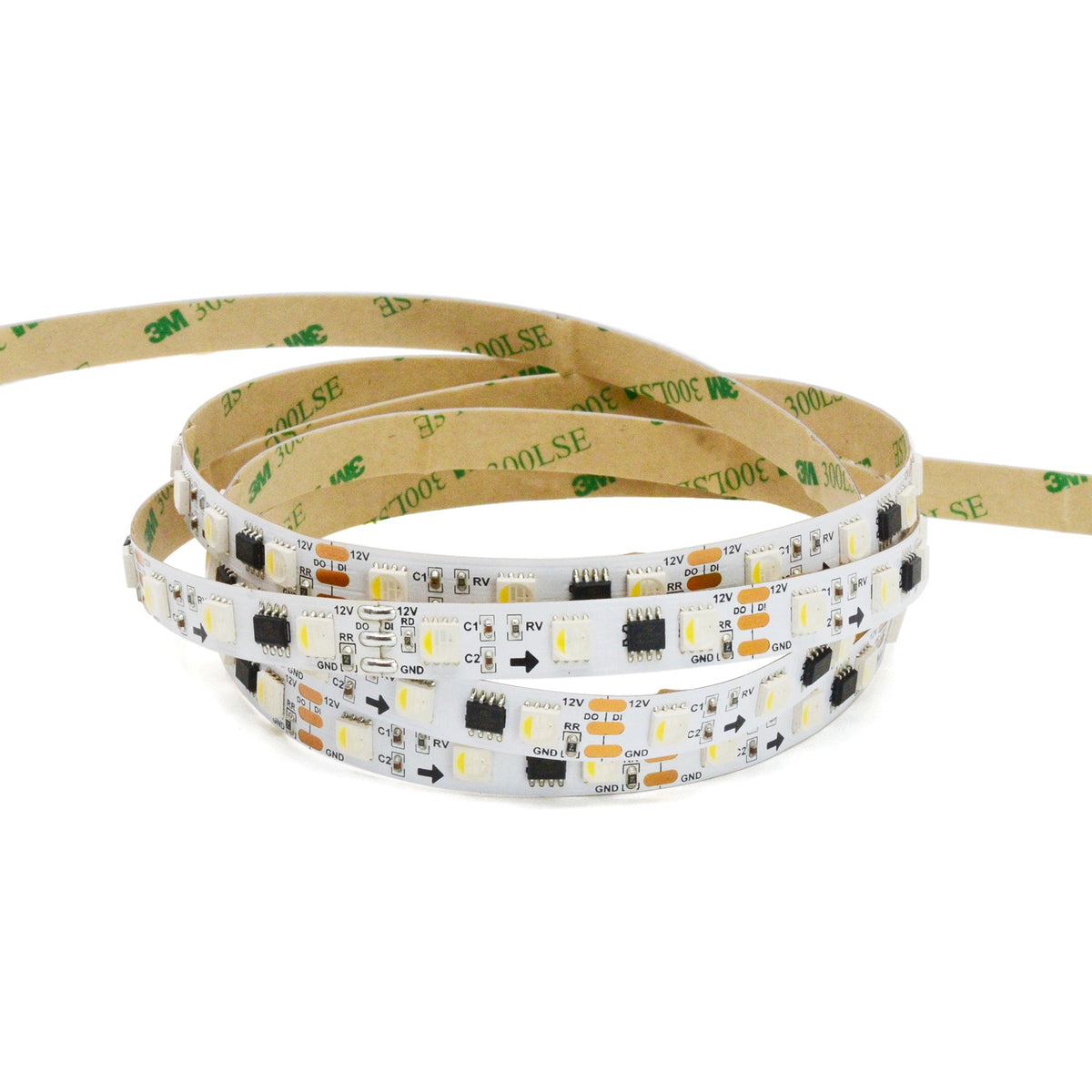 UCS2904 SPI 5050 RGBW LED Strip Light 12V – 5M Digital Addressable, IP