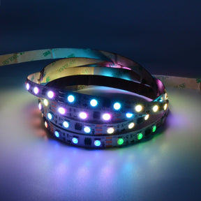 G.W.S. LED LED Strip Lights 5M / SPI RGBWW LED 5050 Strip Light, 5M Reel, IP20, 12V, 60 LEDs/M, 20 Pixels/M, SPI Digital Pixel RGB+Warm White