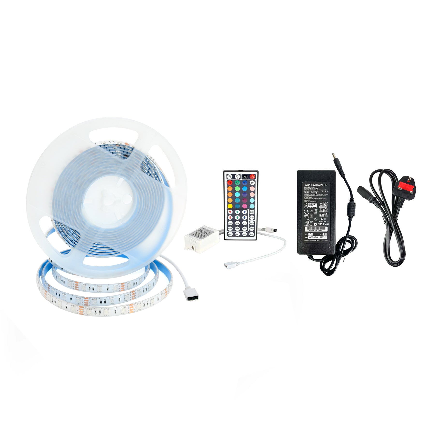 Tesfish Ruban LED Néon, Bande DC 12V 5 120 LEDs/ Total 600 LEDs Bleu Tesfish Ruban LED Néon, Bande DC 12V 5 120 LEDs/ Total 600 LEDs Bleu