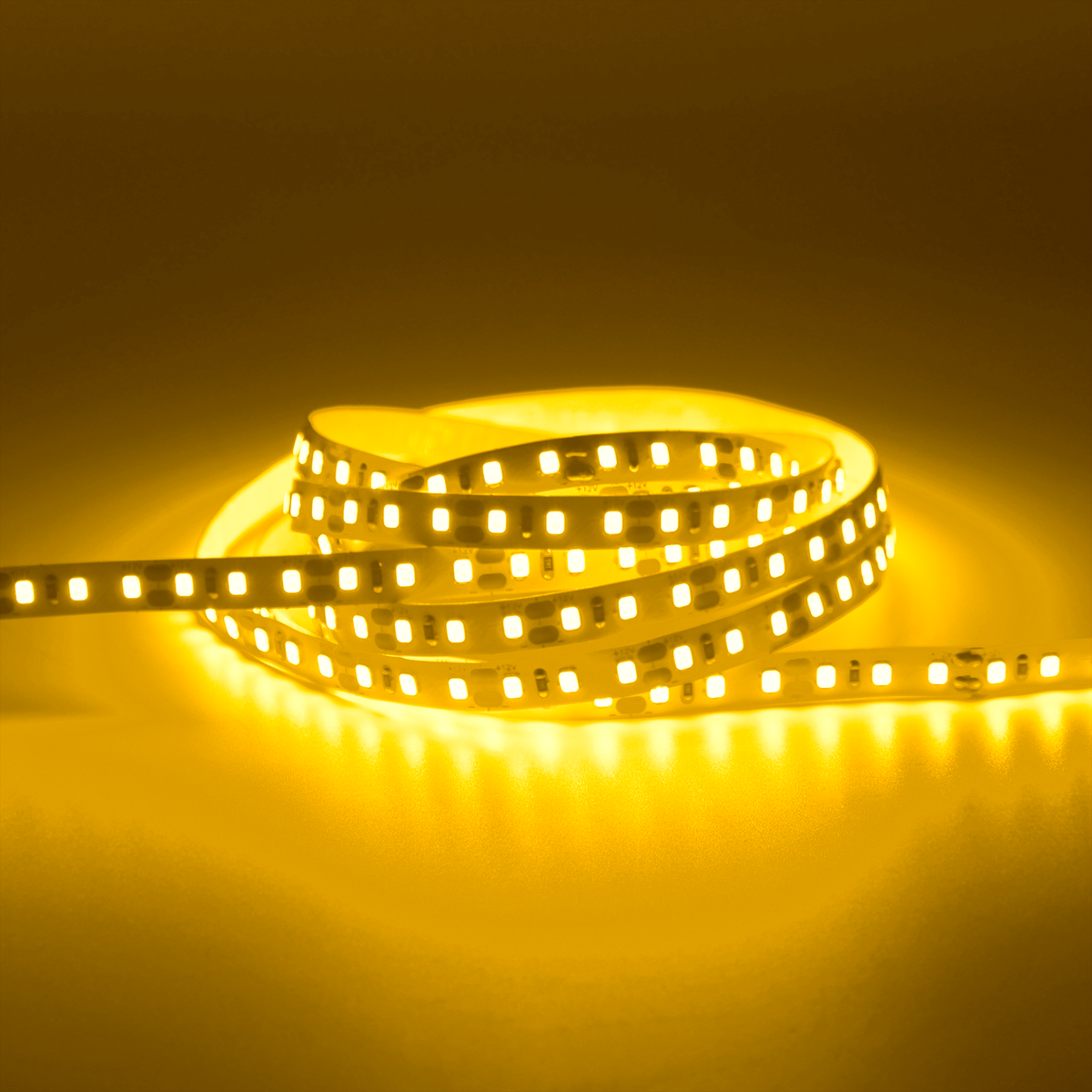 G.W.S. LED LED Strip Lights Strip Only / 5M / Amber LED 2835 Strip Light, 5M Reel, IP20, 12V, 120 LEDs/M