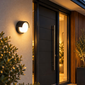 G.W.S. LED LED Wall Lights 12W Black Round LED Wall Light (WL-C-RD)