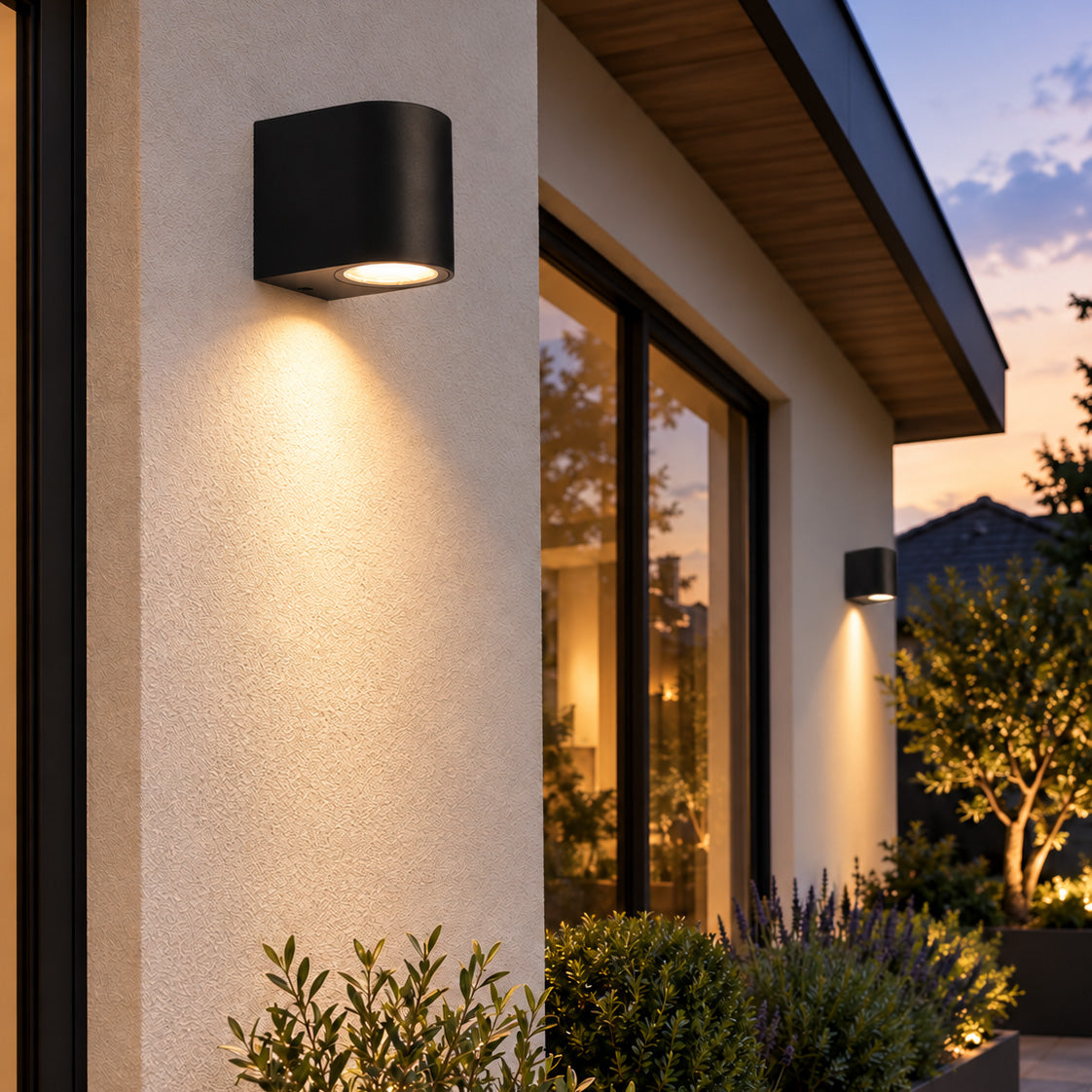 G.W.S. LED LED Wall Lights 5W Black LED Wall Down Light (WL-B2-D)