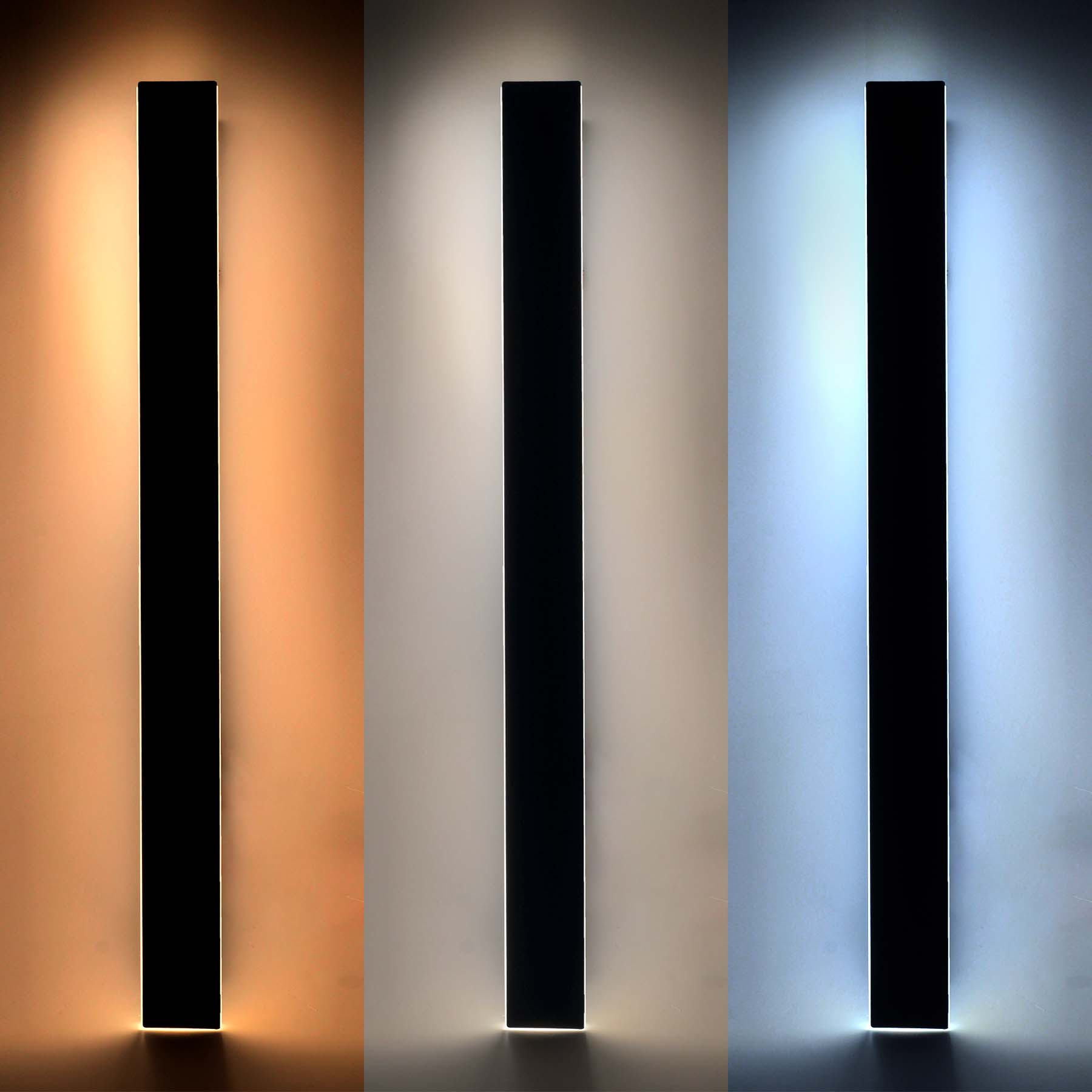 G.W.S. LED LED Wall Lights Black LED Edge Linear Wall Light (POS)