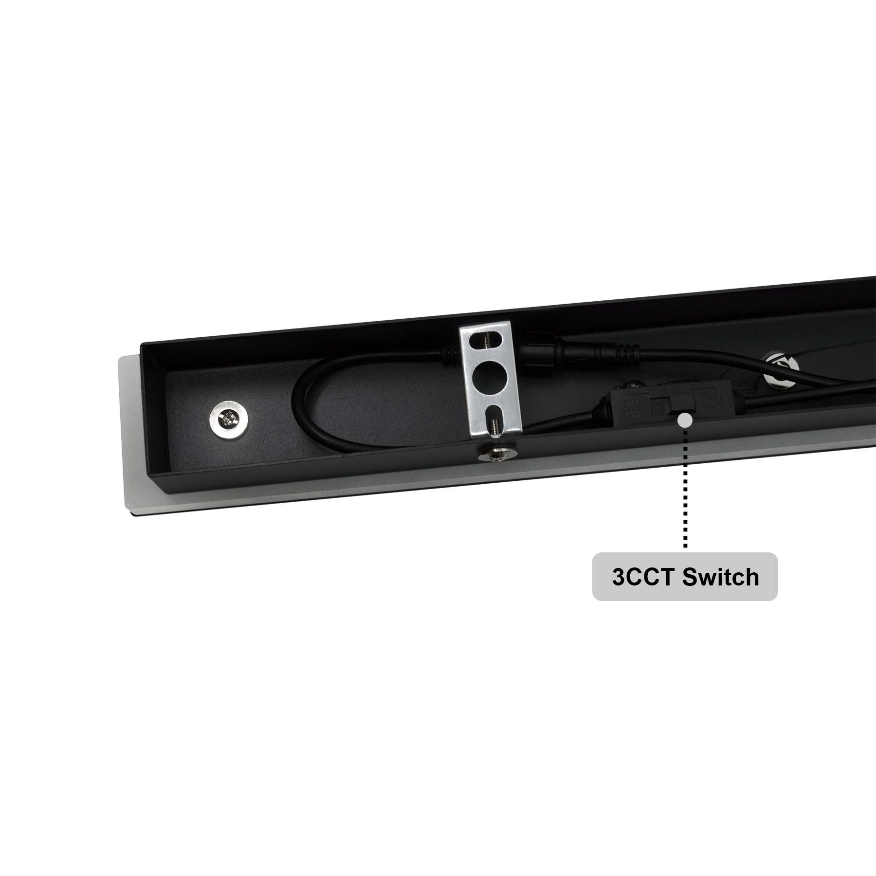G.W.S. LED LED Wall Lights Black LED Edge Linear Wall Light (POS)
