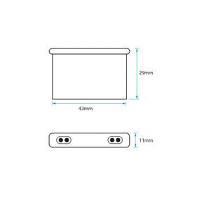 G.W.S. LED LED Wired Single Control Cabinet Double Door Sensor A1
