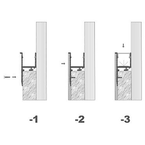 G.W.S. LED Plaster-In Trimless Recessed LED Aluminium Profile 32.5x13.3mm (124)