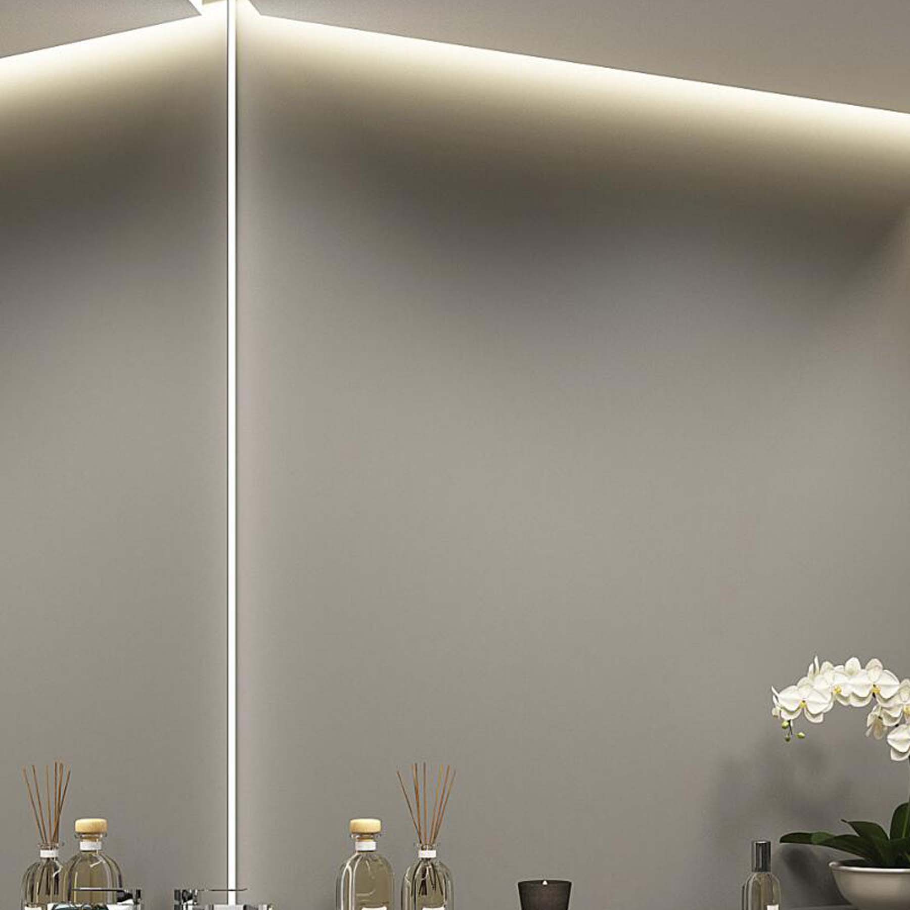 G.W.S. LED Plaster-In Trimless Recessed LED Aluminium Profile 35.7x14mm (319)