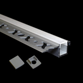 G.W.S. LED Plaster-In Trimless Recessed LED Aluminium Profile 35.7x14mm (319)