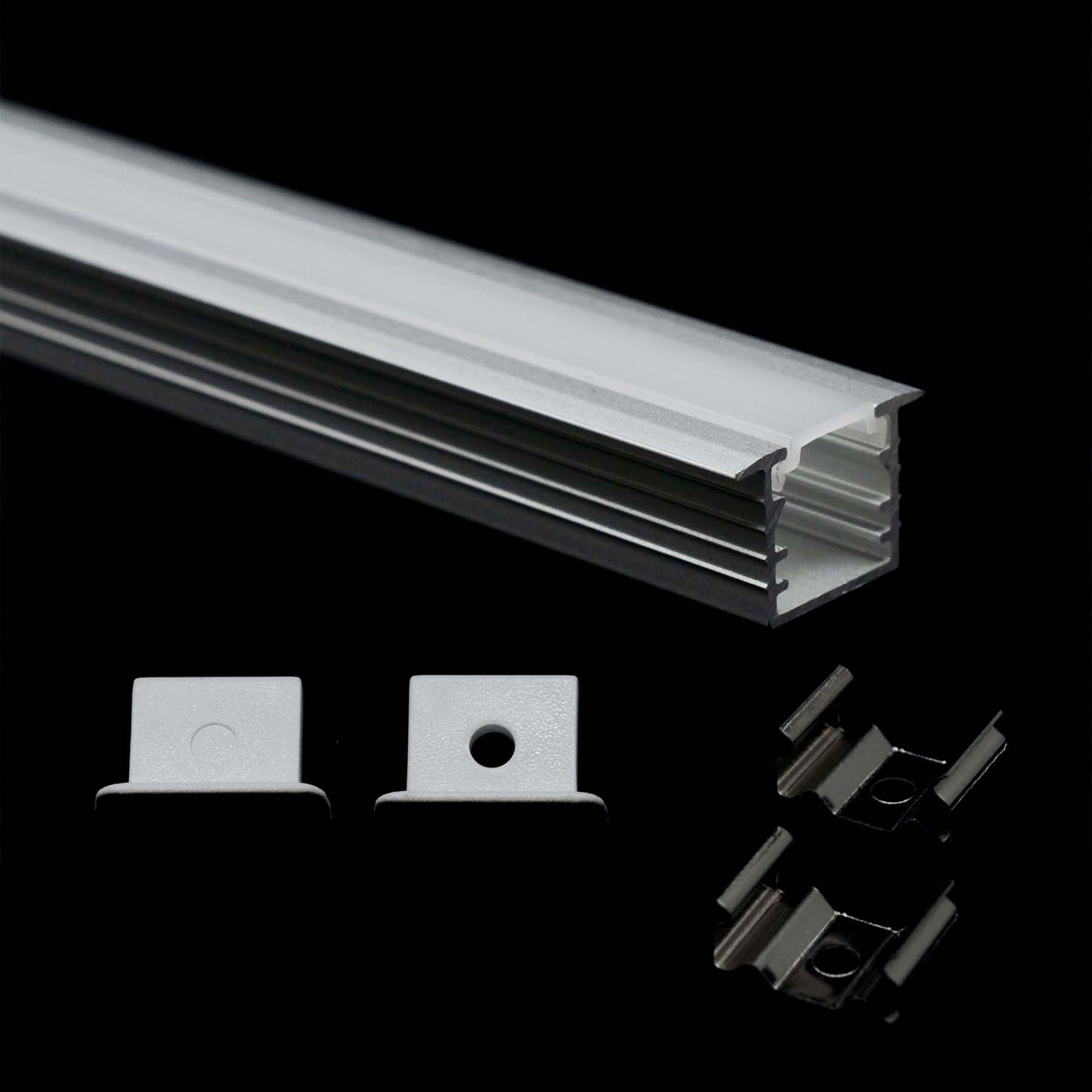 G.W.S. LED Recessed LED Aluminium Profile 17.4x11.7mm (176-Y1712)