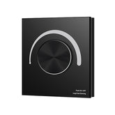 G.W.S. LED Glass Wall Dimmer Switch – Rotary/Touch – 100-240V AC – Black/White