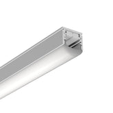 G.W.S. LED Silver / 1M / 1 Adjustable Beam Angle Surface Mounted LED Aluminium Profile – 15° to 90° (342-M1619)