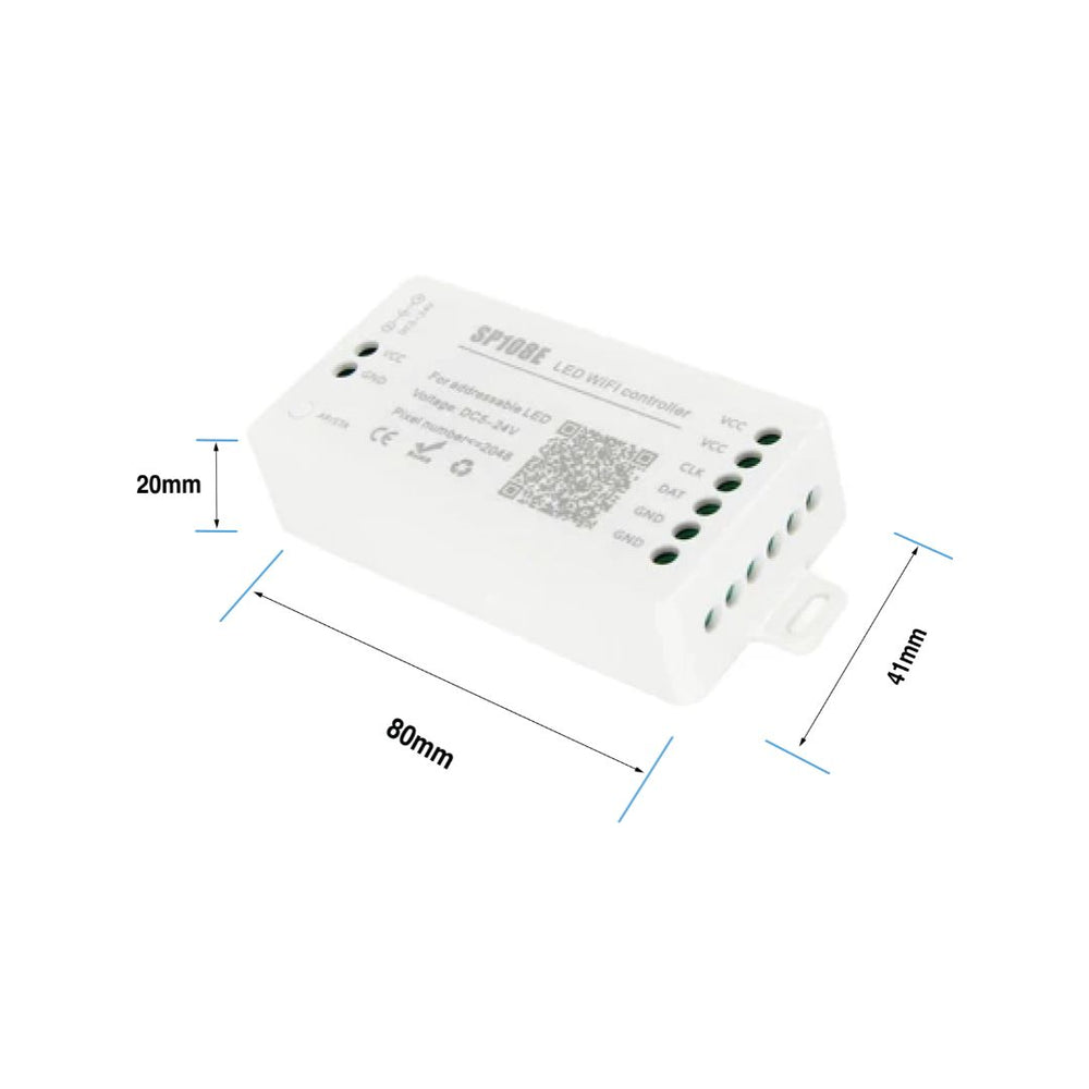 SP108E Wifi SPI Pixel Strip LED Controller