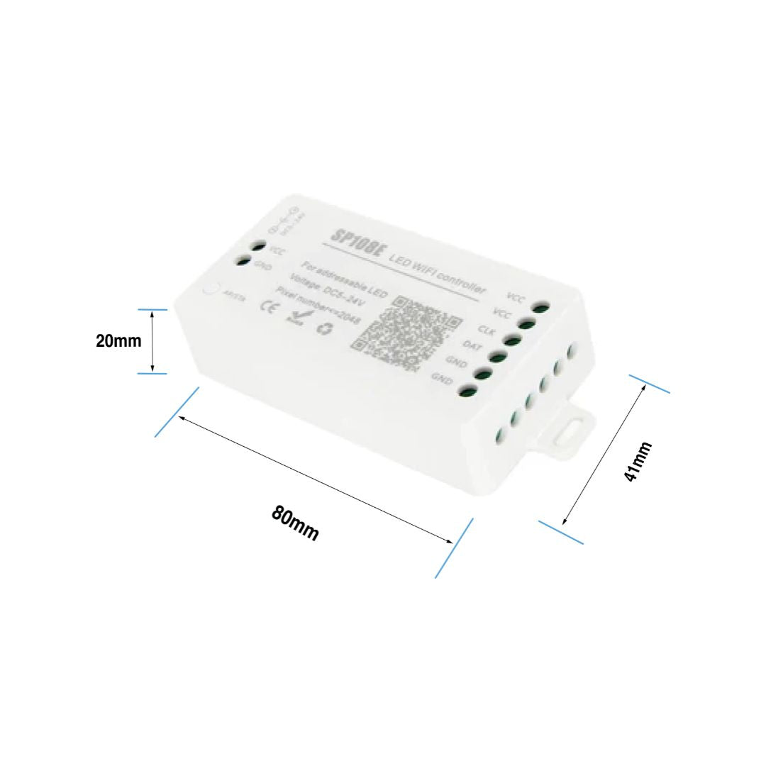 G.W.S. LED SP108E Wifi SPI Pixel Strip LED Controller