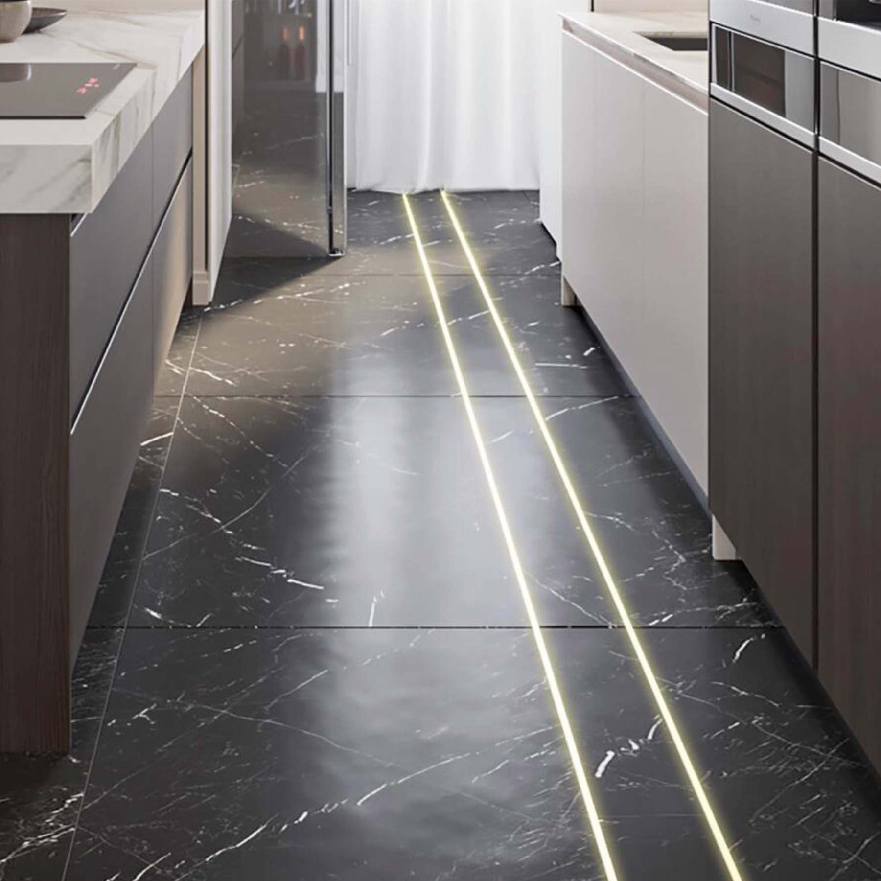G.W.S. LED Stair Inground LED Aluminium Profile 25x12.9mm (295-D2513)