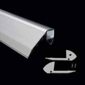 G.W.S. LED Stair Nosing LED Aluminium Profile 66x27mm (134)