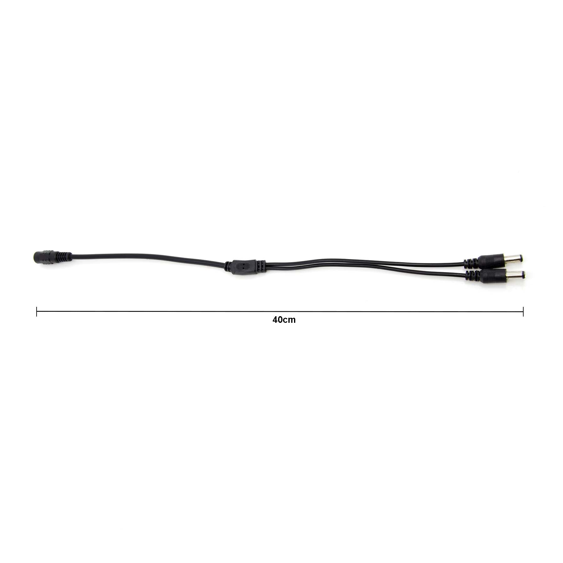 G.W.S. LED Strip Connectors 1 Female to 2 Male 5.5mmx2.1mm DC Power Splitter Cable
