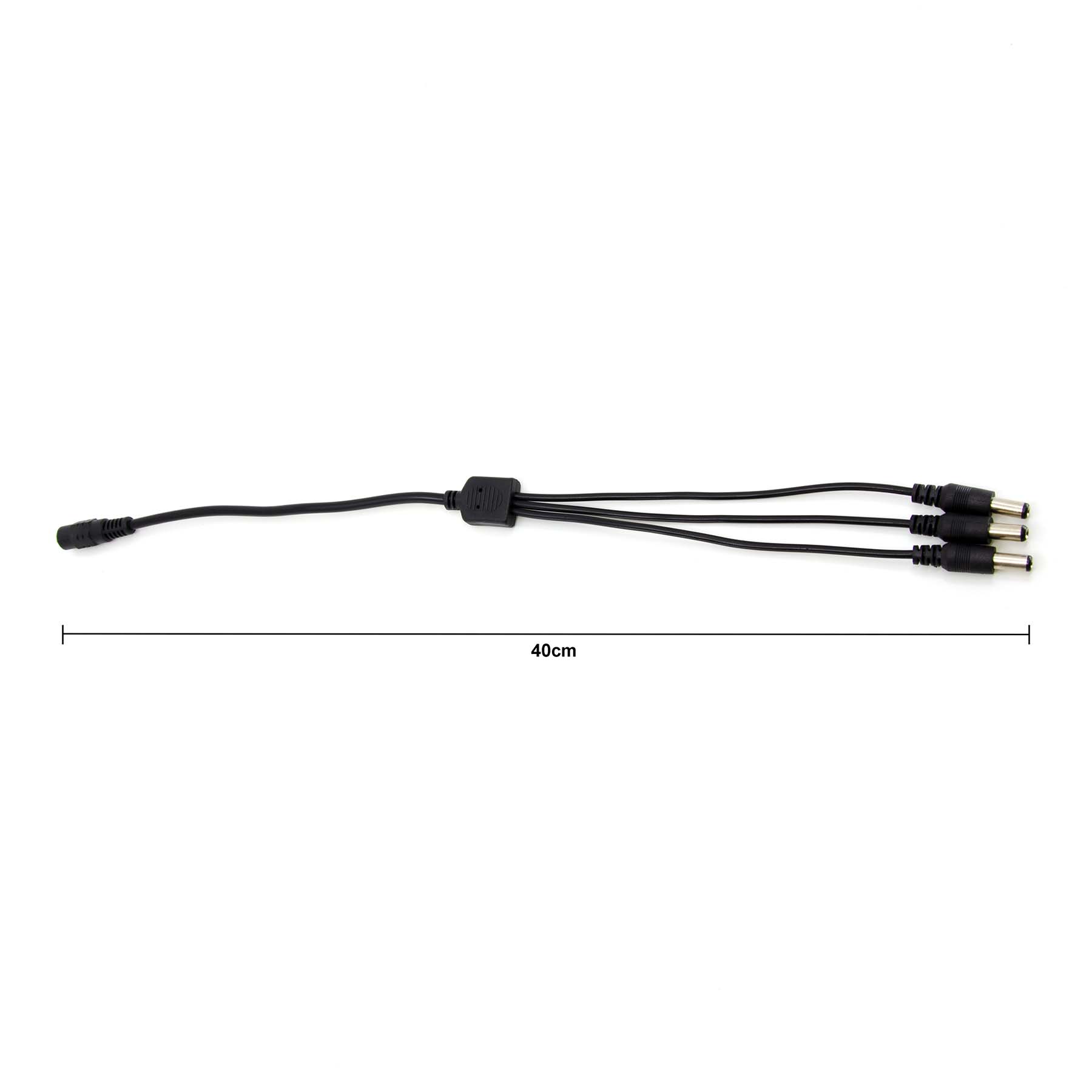 G.W.S. LED Strip Connectors 1 Female to 3 Male 5.5mmx2.1mm DC Power Splitter Cable