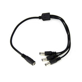 G.W.S. LED Strip Connectors 1 Female to 3 Male 5.5mmx2.1mm DC Power Splitter Cable