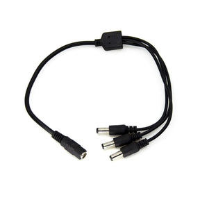 G.W.S. LED Strip Connectors 1 Female to 3 Male 5.5mmx2.1mm DC Power Splitter Cable